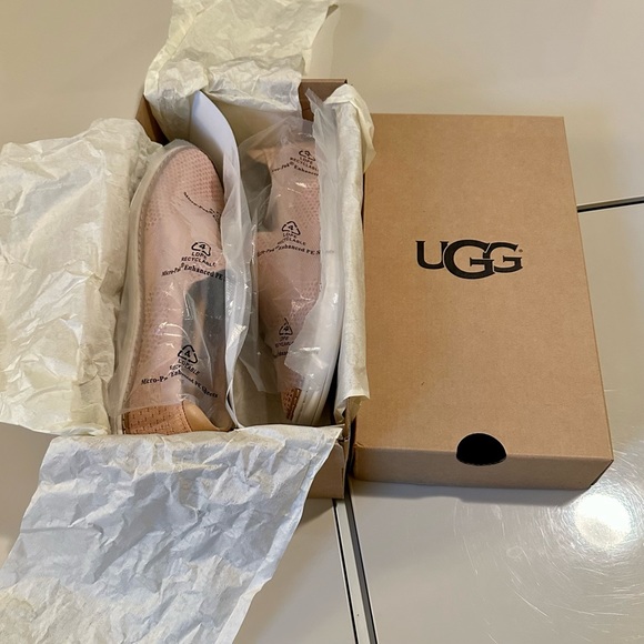 UGG Sammy Metallic Slip-On Sneakers in Topical Peach - Picture 10 of 13